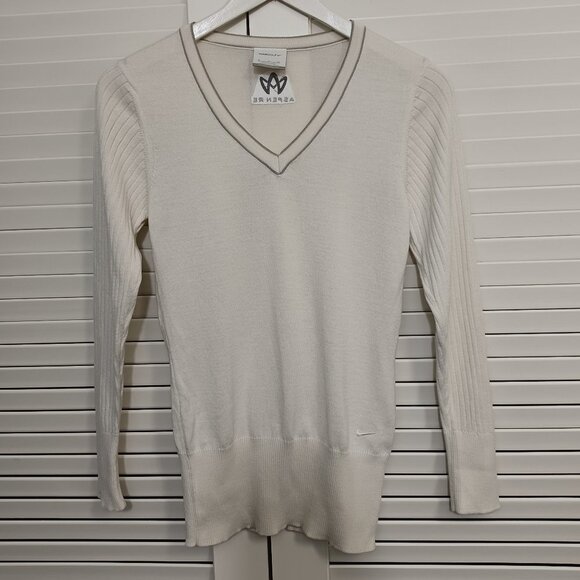 Nike Sweater Wool Blend Long Sleeve Activewear Golf Size Small - Picture 2 of 9